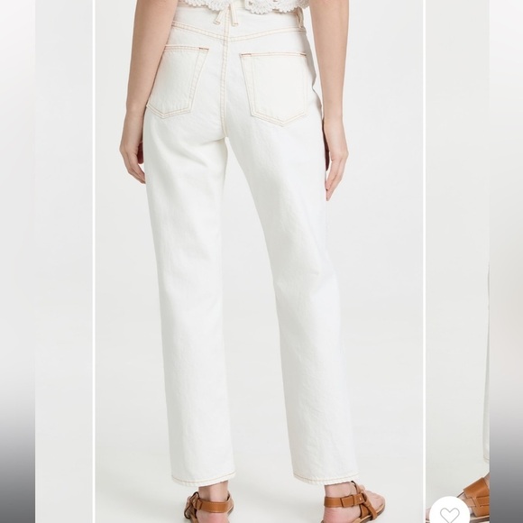 SLVRLAKE Dakota Ivory Destructed Straight Leg Jeans size 29 - Picture 3 of 16